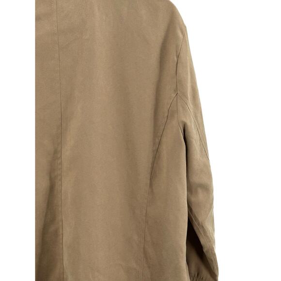 London Fog Windbreaker Jacket Womens Sz XLarge Beige Drawstring - Picture 8 of 13